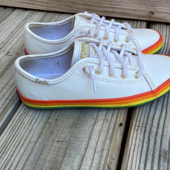 🌈 Keds Unisex RAINBOW Leather Sneakers Size 13 - Picture 8 of 12